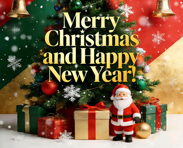 Святкові вітання: з Новим роком та Різдвом Христовим!